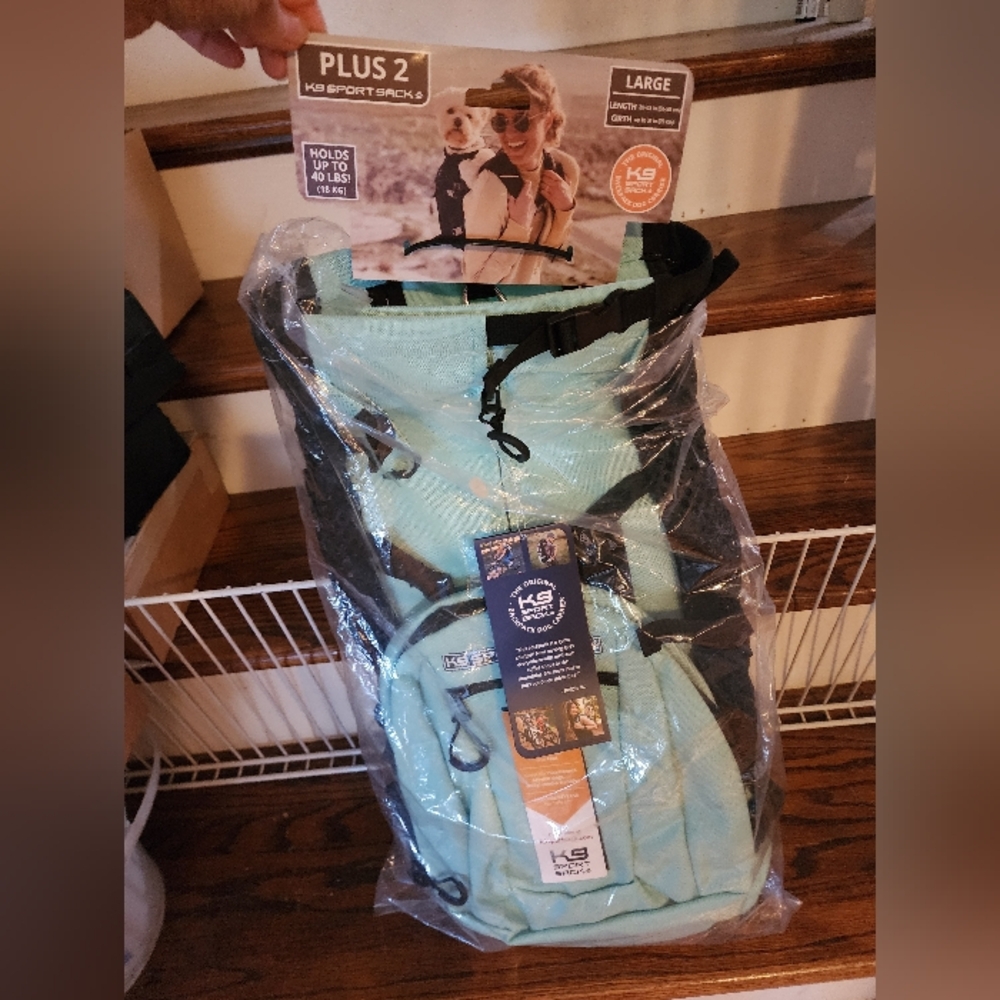 K9 Sport Sack Dog Carrier Backpack - Large, Aqua